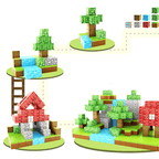 Bloque de construcción magnético estilo mina