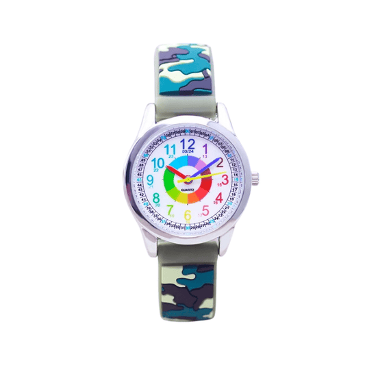Reloj infantil para aprender la hora en color
