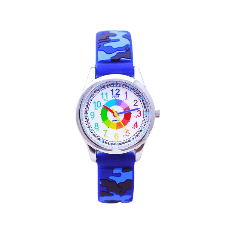 Reloj infantil para aprender la hora en color