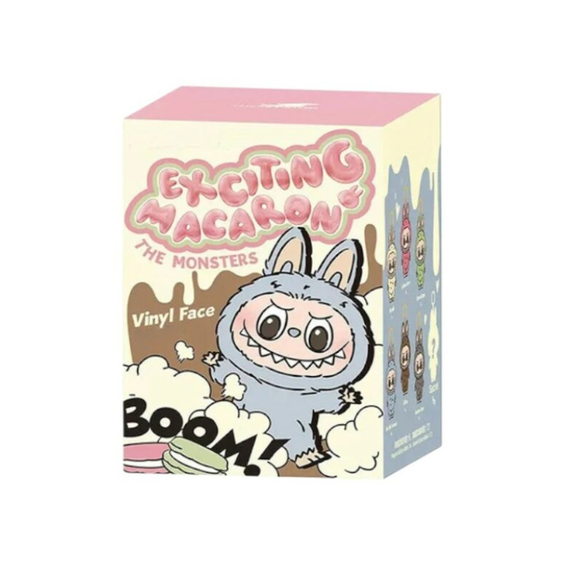 Caja misteriosa de peluche con llavero Labubu - Edición Macaron
