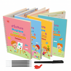 4 libros de escritura mágica Montessori