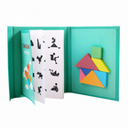 Libro Tangram Magnético de Madera Montessori 