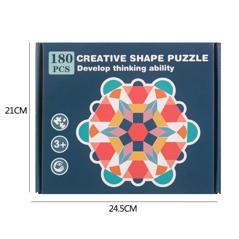 Rompecabezas de formas geométricas - Tangram Montessori