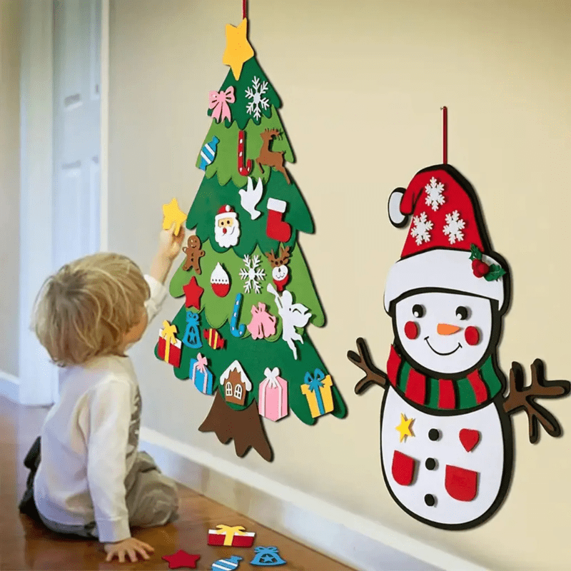 Sapin De Noël Mural Montessori Pour Enfant