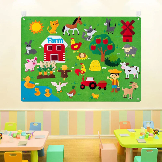 Tablero interactivo de imaginación Montessori