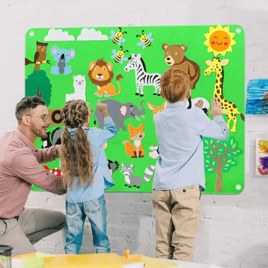 Tablero interactivo de imaginación Montessori