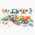 Rompecabezas de formas geométricas - Tangram Montessori